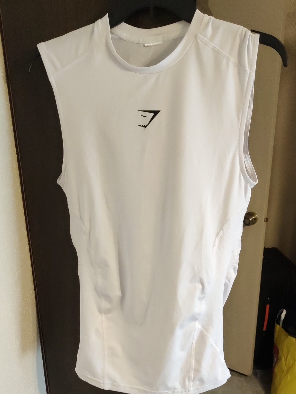 Gymshark Men’s White Sleeveless Training Tank Top